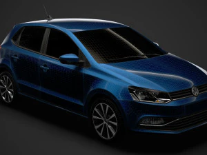 volkswagen polo tdi 5d typ6c 2017 Model 3D