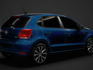 volkswagen polo tdi 5d typ6c 2017 Model 3D