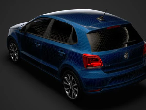 volkswagen polo tdi 5d typ6c 2017 Model 3D