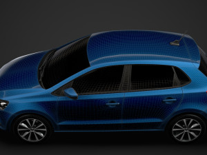 volkswagen polo tdi 5d typ6c 2017 Model 3D