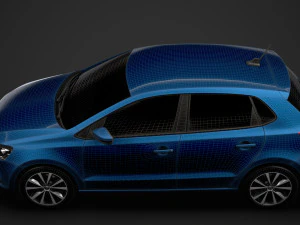 volkswagen polo tdi 5d typ6c 2017 Model 3D