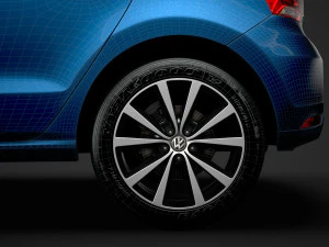 volkswagen polo tdi 5d typ6c 2017 Model 3D