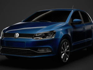 volkswagen polo tdi 5d typ6c 2017 Model 3D