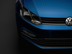 volkswagen polo tdi 5d typ6c 2017 Model 3D