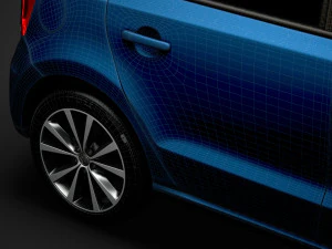 volkswagen polo tdi 5d typ6c 2017 Model 3D