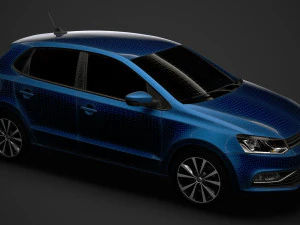volkswagen polo tdi 5d typ6c 2017 Model 3D