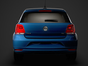 volkswagen polo tdi 5d typ6c 2017 Model 3D