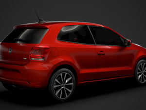 volkswagen polo tdi 3d typ6c 2017 Modelo 3D