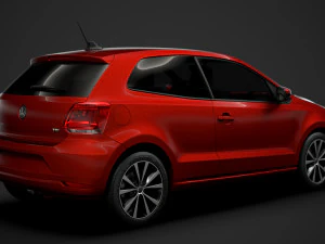 volkswagen polo tdi 3d typ6c 2017 Model 3D
