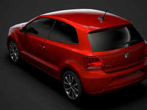 volkswagen polo tdi 3d typ6c 2017 Model 3D