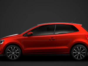 volkswagen polo tdi 3d typ6c 2017 Model 3D