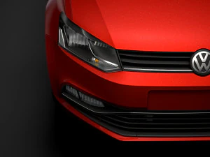 volkswagen polo tdi 3d typ6c 2017 Model 3D