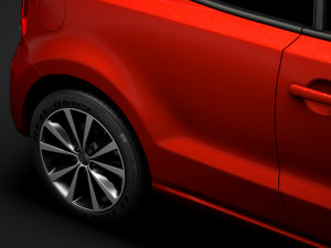 volkswagen polo tdi 3d typ6c 2017 Modelo 3D