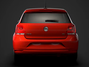 volkswagen polo tdi 3d typ6c 2017 Model 3D