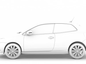 volkswagen polo tdi 3d typ6c 2017 Modelo 3D