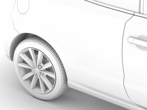 volkswagen polo tdi 3d typ6c 2017 Modelo 3D
