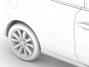 volkswagen polo tdi 3d typ6c 2017 Model 3D