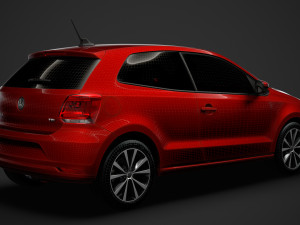 volkswagen polo tdi 3d typ6c 2017 Modelo 3D