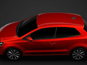 volkswagen polo tdi 3d typ6c 2017 Model 3D