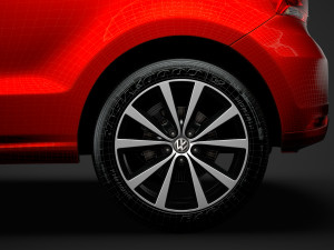 volkswagen polo tdi 3d typ6c 2017 Modelo 3D