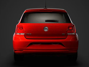 volkswagen polo tdi 3d typ6c 2017 Model 3D