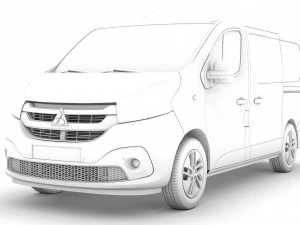 mitsubishi express minibus 2020 3D Model