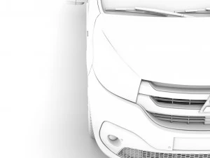 mitsubishi express minibus 2020 3D Model