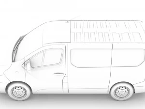 mitsubishi express van 2020 3D Model