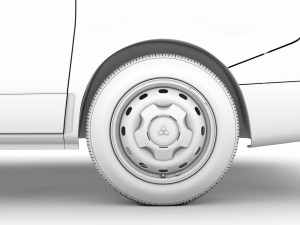 mitsubishi express van 2020 Modelo 3D