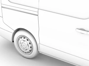 mitsubishi express van 2020 3D Model