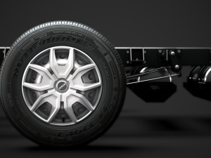 iveco daily crew cab l4 chassis 2014 Modelo 3D