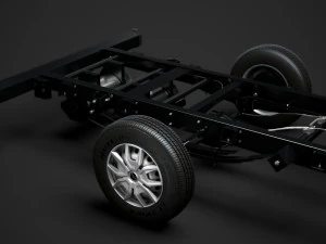 iveco daily crew cab l4 chassis 2014 3D Model