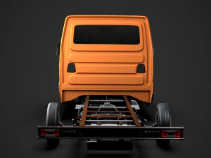 iveco daily crew cab l4 chassis 2014 3D Model