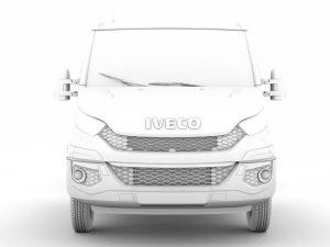 iveco daily crew cab l4 chassis 2014 3D Model