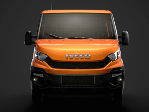 iveco daily crew cab l4 chassis 2014 3D Model