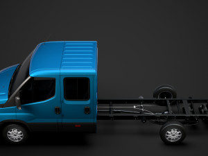 iveco daily crew cab l4 chassis 2019 3D Model