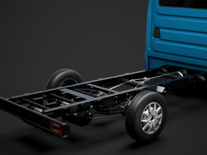 iveco daily crew cab l4 chassis 2019 3D Model