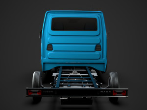 iveco daily crew cab l4 chassis 2019 3D Model