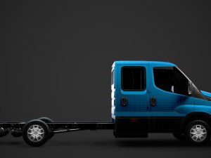 iveco daily crew cab l4 chassis 2019 3D Model