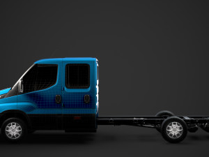 iveco daily crew cab l4 chassis 2019 3D Model