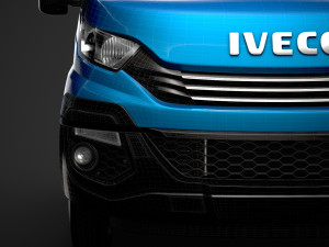 iveco daily crew cab l4 chassis 2019 3D Model