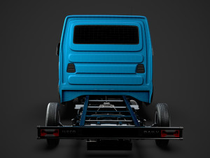 iveco daily crew cab l4 chassis 2019 3D Model