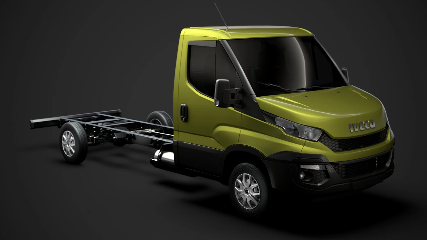 iveco daily single cab l4 chassis 2014 3D Model .c4d .max .obj .3ds .fbx .stl .blend 