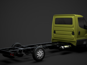 iveco daily single cab l4 chassis 2014 3D-Modell