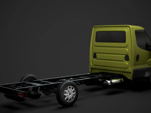 iveco daily single cab l4 chassis 2014 3D Model