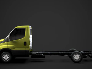 iveco daily single cab l4 chassis 2014 3D Model