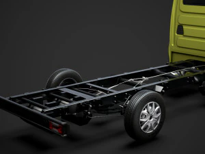 iveco daily single cab l4 chassis 2014 3D Model