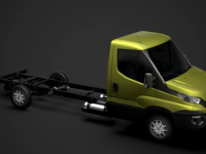 iveco daily single cab l4 chassis 2014 3D Model