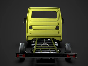 iveco daily single cab l4 chassis 2014 3D Model