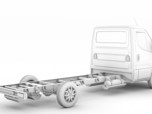 iveco daily single cab l4 chassis 2014 3D-Modell